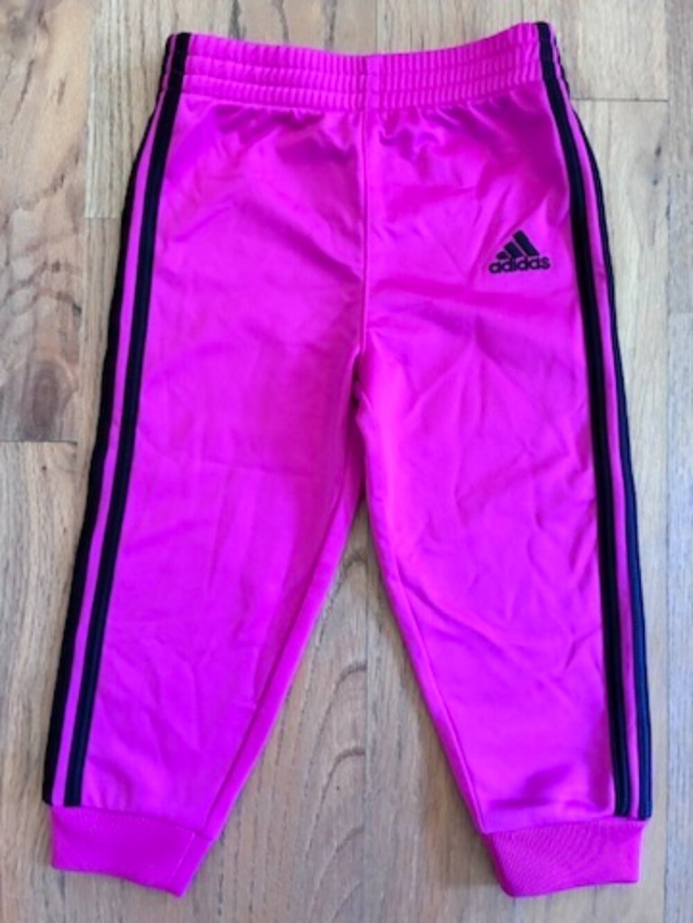adidas Toddler Hot Pink Three Stripe Track Pants 18 Months